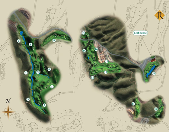 The Ranch Golf Club Course Tour Image Map